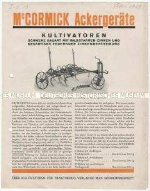 Bodenbearbeitungsgeräte der Firma Mc. Cormick