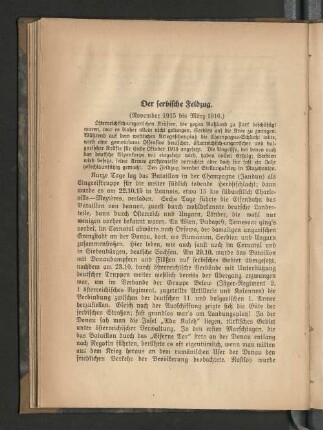 Der serbische Feldzug. (November 1915 bis März 1916.)