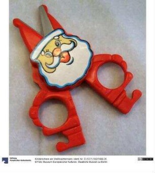 Kinderschere als Weihnachtsmann