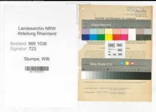 Entnazifizierung Willi Stumpe , geb. 03.08.1891 (Prokurist)