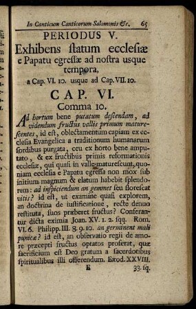 Periodus V. Exhibens statum ecclesiæ e Papatu egressæ ad nostra usque tempora, ...