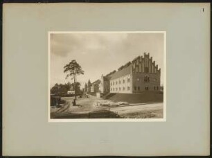 Städtische Wasserwerke Berlin, Werk Müggelsee Umbau: Rieselergebäude: Gesamtansicht der vier Rieselergebäude, Blatt 1