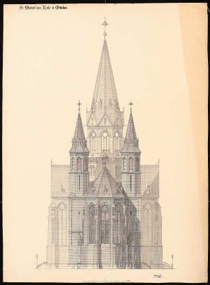 St. Maximilianskirche, München: Rückansicht