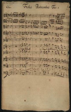 Singet Gott lobsinget seinen Namen; V (3), Coro, orch; F-Dur