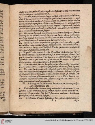 III. Ad integrum & absolutum Sacramentum utramque speciem necessariam esse