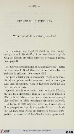 Séance du 10 Avril 1885