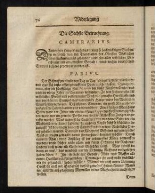 76-88, Die sechste Betrachtung