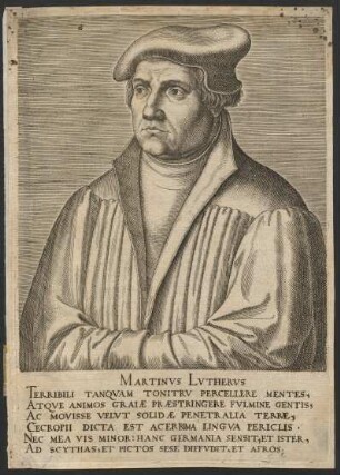 Martinvs Lvthervs : Terribili Tanqvam Tonitrv Percellere Mentes, Atqve Animos Graiæ Præstringere Fvlmine Gentis, Ac Movisse Velvt Solid Æ Penetralia Terræ, Cectropii Dicta Est Acerrima Lingva Periclis, Nec Mea Vis Minor: Hanc Germania Sensit, Et Ister, Ad Scythas, Et Pictos Sese Diffvdit, Et Afros