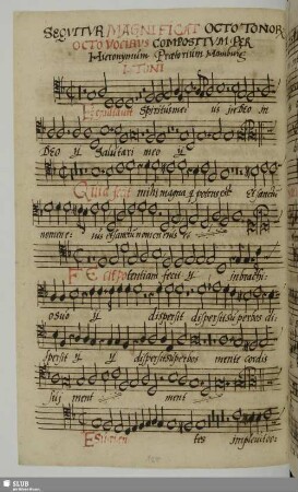 Praetorius, Hieronymus: Magnificat in 1.Ton (dorisch)