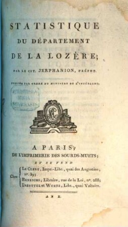 Statistique du département de la Lozére