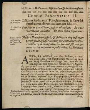 28-42, Concio Prooemialis II.