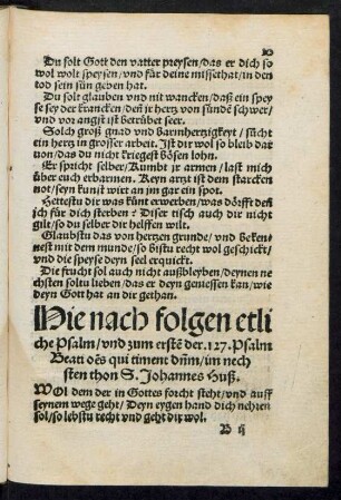 Hie nach folgen etliche Psalm ...