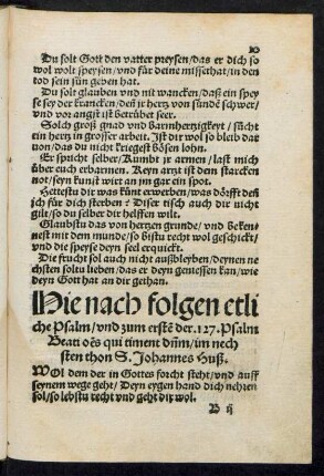 Hie nach folgen etliche Psalm ...