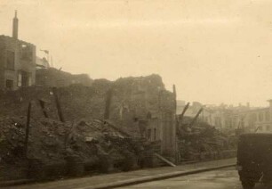 Karlsruhe - 1930er und 1940er Jahre. Erbprinzenstraße - Zerstörungsfoto