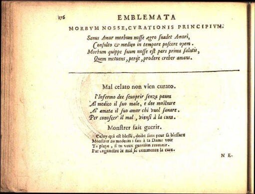 Morbvm Nosse, Cvrationis Principivm