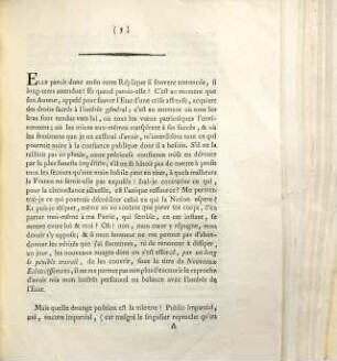 Motif de M. de Calonne, pour différer jusqu'à l'Assemblée des Etats-Généraux, la réfutation du nouvel écrit que M. Necker vient de publier sur l'objet de leur controverse