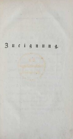 Zueignung