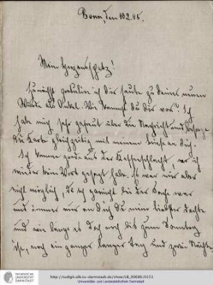 Brief vom 10.02.1905