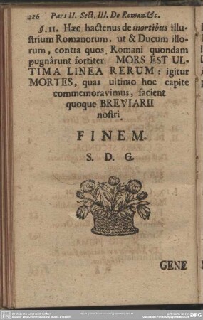 Generalior Universi Breviarii Antiquitatum Rom.Typus