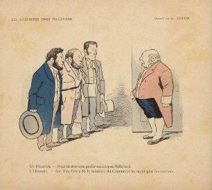 Les grévistes chez Millerand