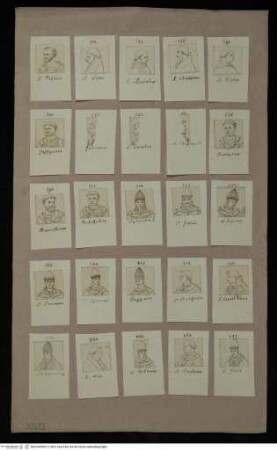 25 Papstporträts (S. Petrus - S. Felix)
