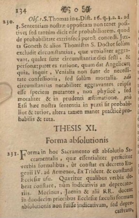 Thesis XI. Forma absolutionis.