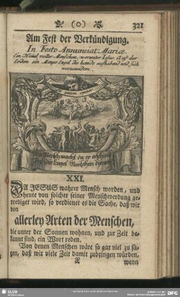 XXI. Allerley Arten der Menschen