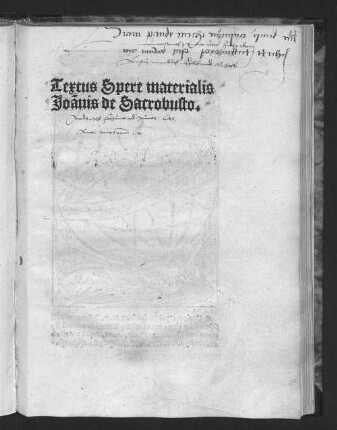 Textus spere materialis Joannis de Sacrobusto