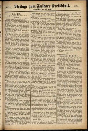Zweite Ausgabe vom Donnerstag, den 17. März 1898.