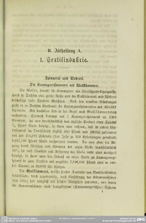 Die Kammgarnspinnerei mit Wollkämmerei