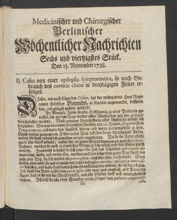 Sechs und viertzigstes Stück