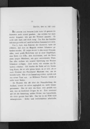 Berlin, den 25. Juli 1907