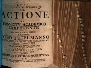 Dissertatio Jvridica De Actione Ex Convictv Academico Competente