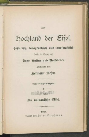 3: Die vulkanische Eifel