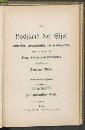 3: Die vulkanische Eifel