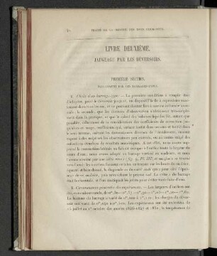 Livre deuxième. Jaugeage par les déversoirs.