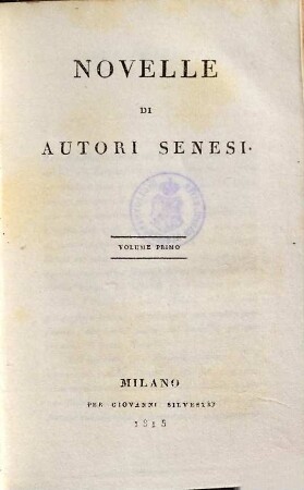 Novelle di autori Senesi, 1