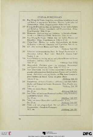China-Porzellan (Nr. 281-301)