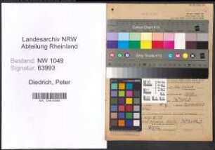 Entnazifizierung Peter Diedrich , geb. 30.12.1910 (Baecker)