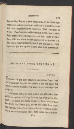 Zwey und neunzigster Brief