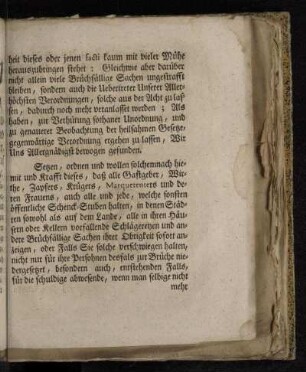 Verordnung wegen Angabe und Denunciirung der vorkommenden Brüchfälligen Sachen, für das Hertzogthum Hollstein Königl. Antheils, die Herrschaft Pinneberg, Grafschaft Rantzau und für die Stadt Altona