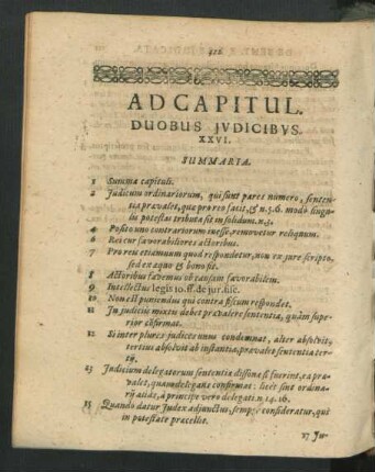 Ad Capitul. Duobus Iudicibus. XXVI.