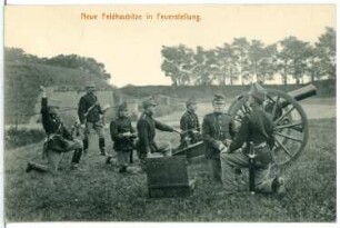 Theresienstadt. Neue Feldhaubitze in Feuerstellung