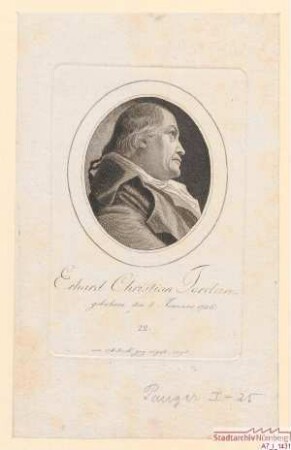Erhard Christian Jordan; geb. 8. Januar 1746