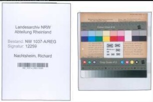 Entnazifizierung Richard Nachtsheim , geb. 14.05.1882 (Einkassierer)