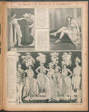 La danza y la revista en el extranjero [Fotografías]