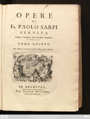 T. 5: Che contiene ciò che si accenna nella pagina seguente