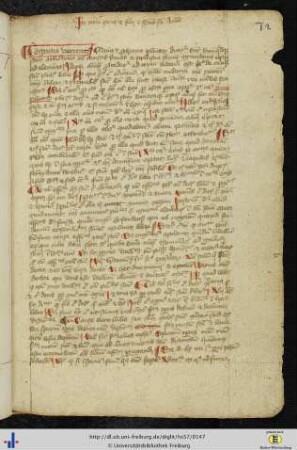 [72r - 101r] Commentum in computo chirometrali Johannis de Erfordia.