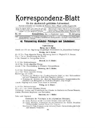 48. Versammlung deutscher Philologen und Schulmänner