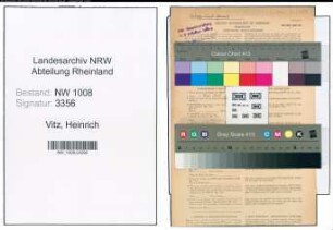 Entnazifizierung Heinrich Vitz , geb. 08.08.1893 (Landwirt)